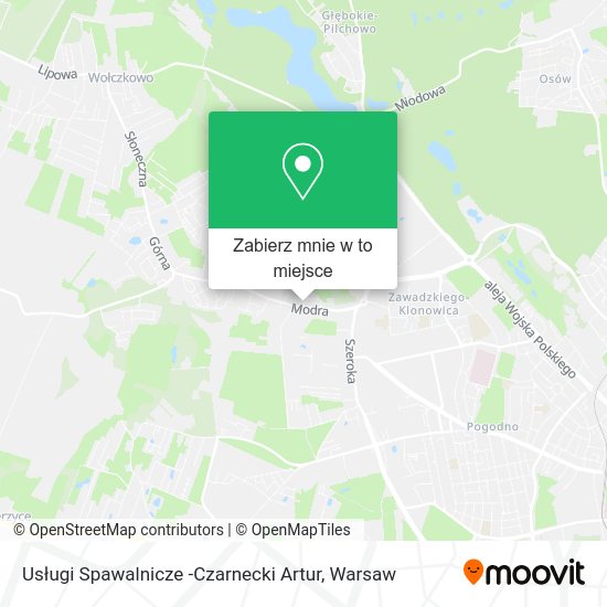 Mapa Usługi Spawalnicze -Czarnecki Artur