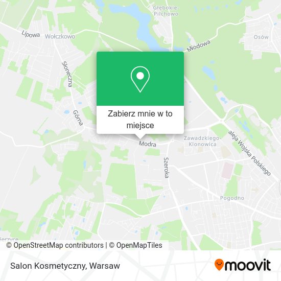 Mapa Salon Kosmetyczny