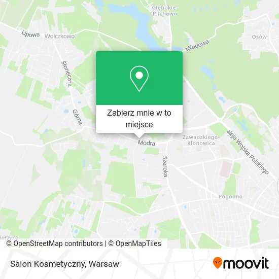 Mapa Salon Kosmetyczny