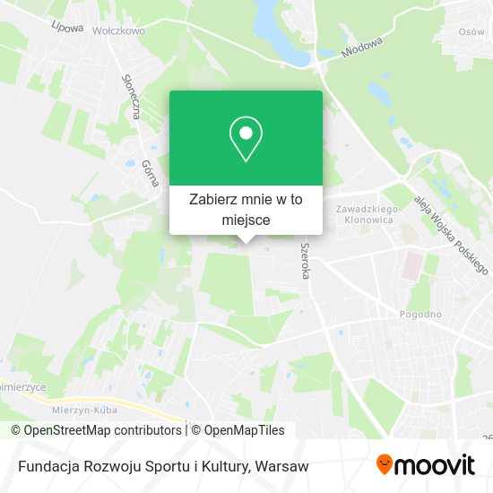 Mapa Fundacja Rozwoju Sportu i Kultury