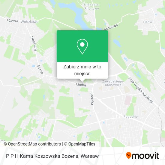 Mapa P P H Kama Koszowska Bozena