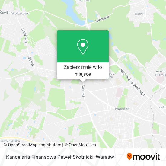 Mapa Kancelaria Finansowa Paweł Skotnicki