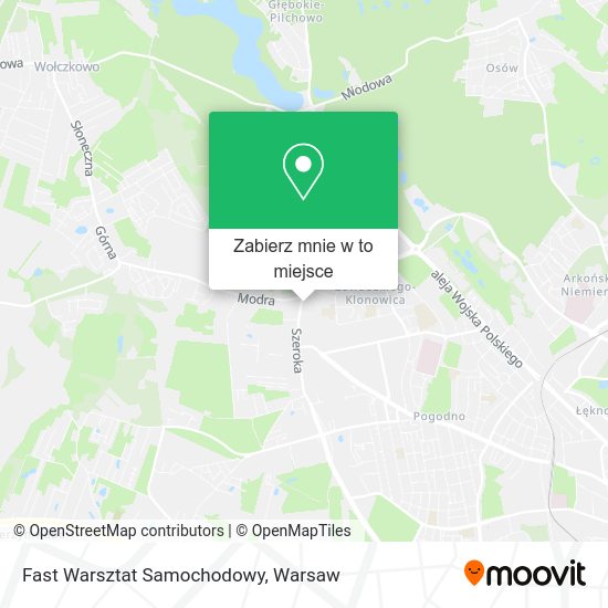 Mapa Fast Warsztat Samochodowy