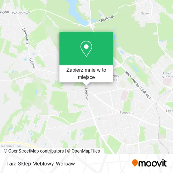 Mapa Tara Sklep Meblowy