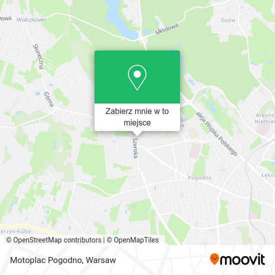 Mapa Motoplac Pogodno