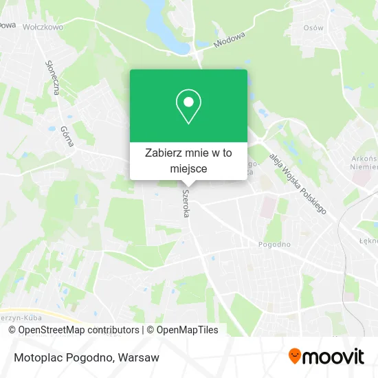 Mapa Motoplac Pogodno