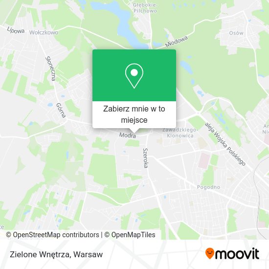 Mapa Zielone Wnętrza