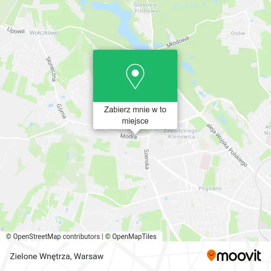 Mapa Zielone Wnętrza