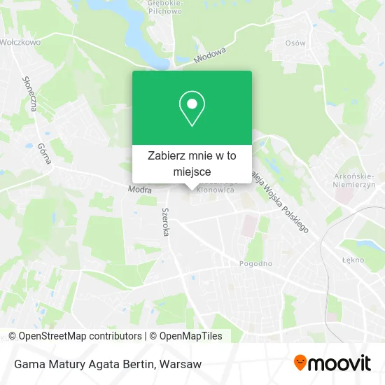 Mapa Gama Matury Agata Bertin