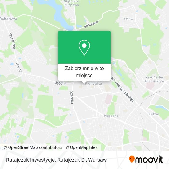 Mapa Ratajczak Inwestycje. Ratajczak D.