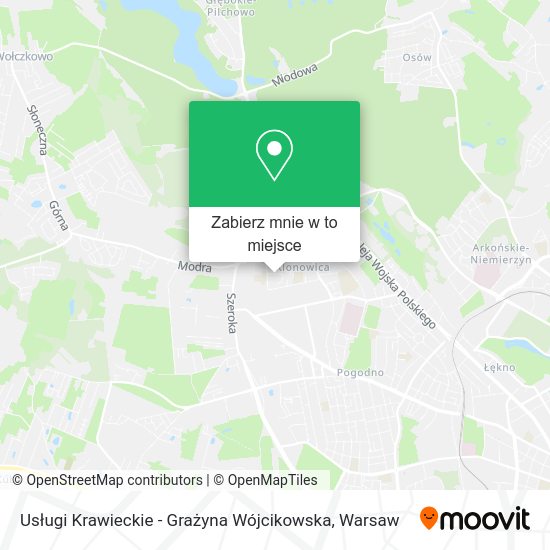 Mapa Usługi Krawieckie - Grażyna Wójcikowska