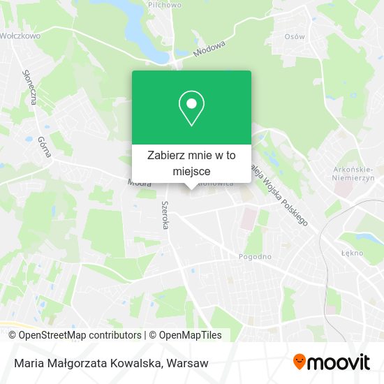 Mapa Maria Małgorzata Kowalska