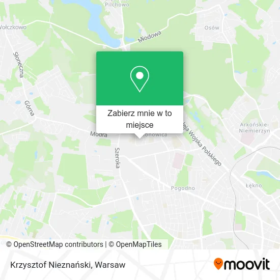 Mapa Krzysztof Nieznański