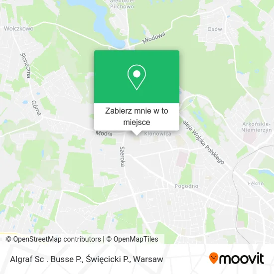 Mapa Algraf Sc . Busse P., Święcicki P.