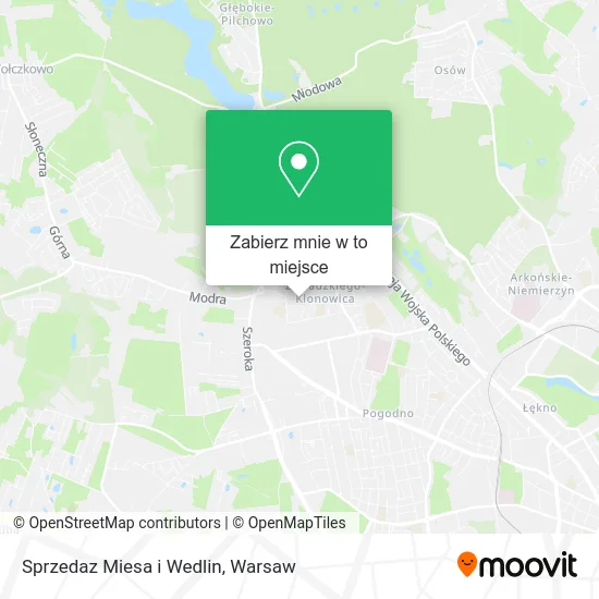 Mapa Sprzedaz Miesa i Wedlin