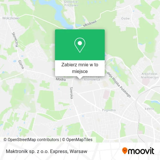 Mapa Maktronik sp. z o.o. Express
