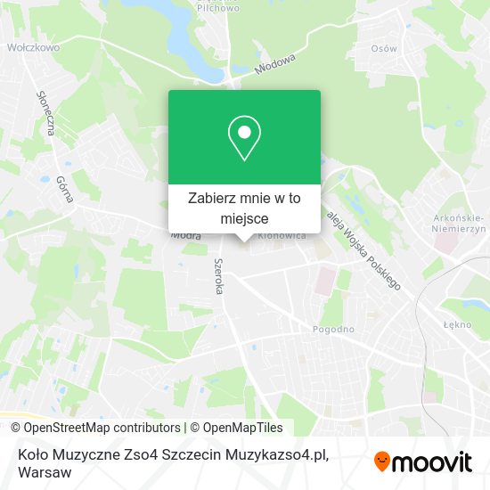 Mapa Koło Muzyczne Zso4 Szczecin Muzykazso4.pl