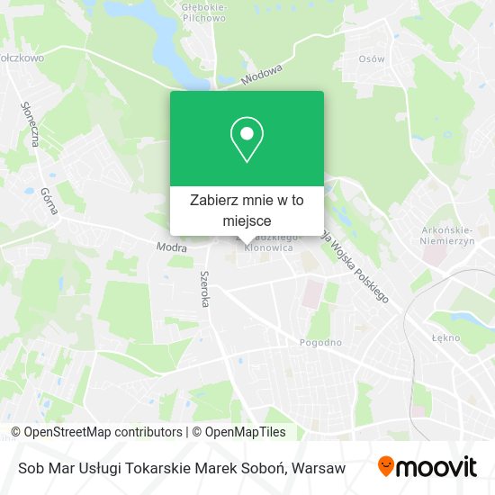 Mapa Sob Mar Usługi Tokarskie Marek Soboń