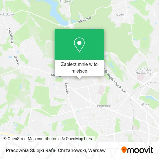 Mapa Pracownia Sklejki Rafał Chrzanowski