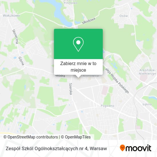 Mapa Zespół Szkól Ogólnokształcących nr 4