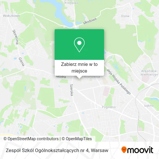 Mapa Zespół Szkól Ogólnokształcących nr 4