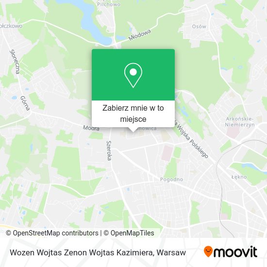 Mapa Wozen Wojtas Zenon Wojtas Kazimiera