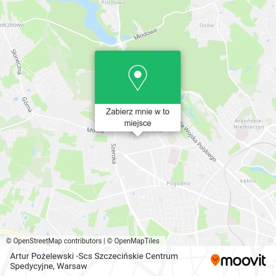 Mapa Artur Pożelewski -Scs Szczecińskie Centrum Spedycyjne