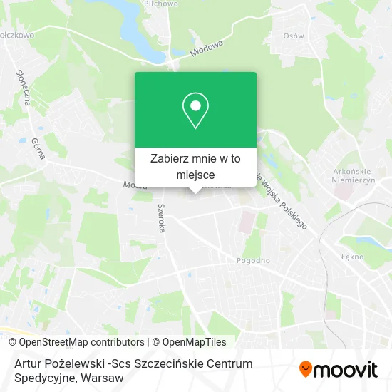 Mapa Artur Pożelewski -Scs Szczecińskie Centrum Spedycyjne