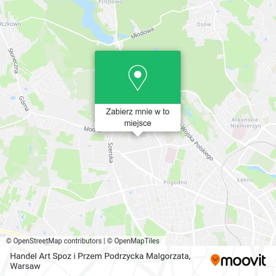 Mapa Handel Art Spoz i Przem Podrzycka Malgorzata