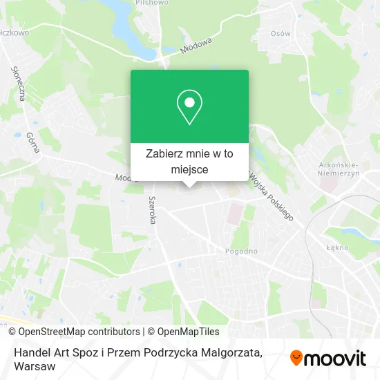 Mapa Handel Art Spoz i Przem Podrzycka Malgorzata