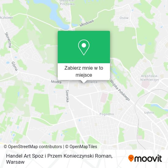 Mapa Handel Art Spoz i Przem Konieczynski Roman