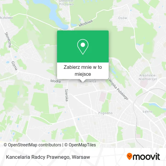 Mapa Kancelaria Radcy Prawnego