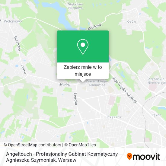 Mapa Angeltouch - Profesjonalny Gabinet Kosmetyczny Agnieszka Szymoniak