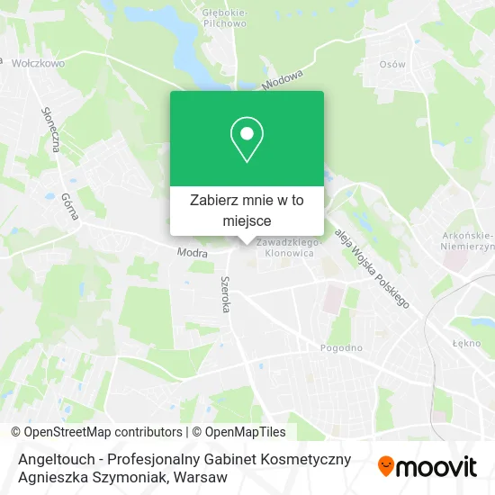 Mapa Angeltouch - Profesjonalny Gabinet Kosmetyczny Agnieszka Szymoniak