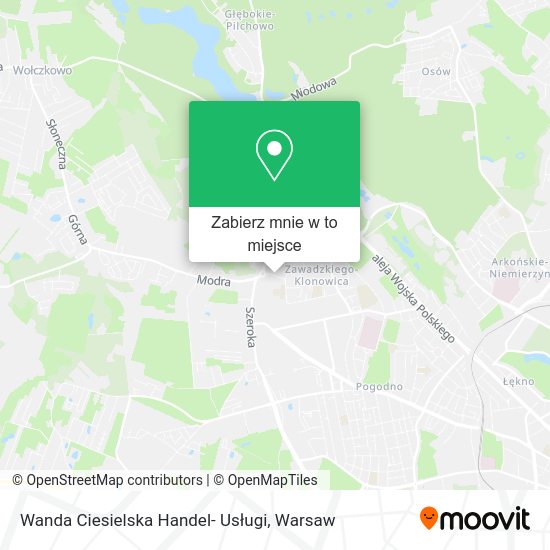 Mapa Wanda Ciesielska Handel- Usługi