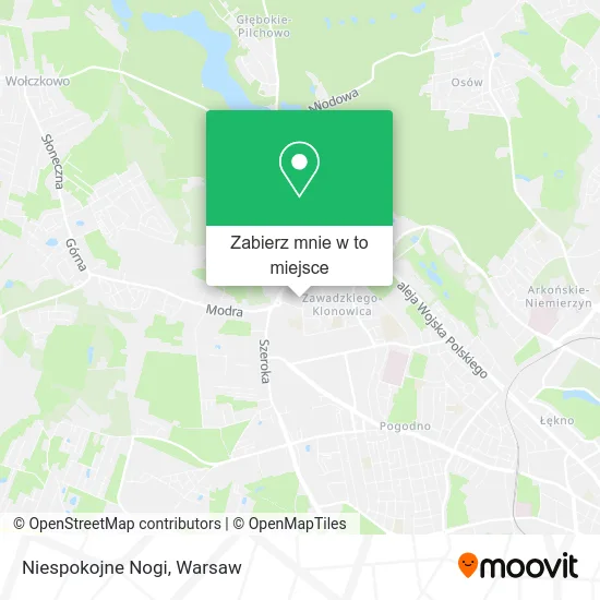 Mapa Niespokojne Nogi