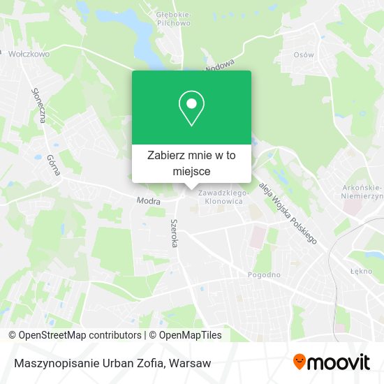 Mapa Maszynopisanie Urban Zofia