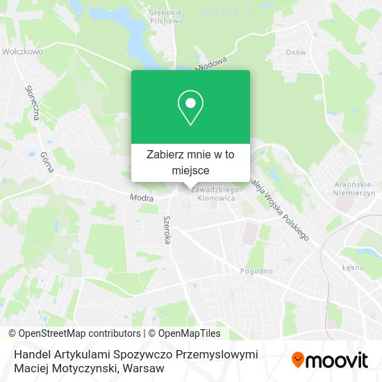 Mapa Handel Artykulami Spozywczo Przemyslowymi Maciej Motyczynski