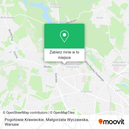 Mapa Pogotowie Krawieckie. Małgorzata Wyczawska