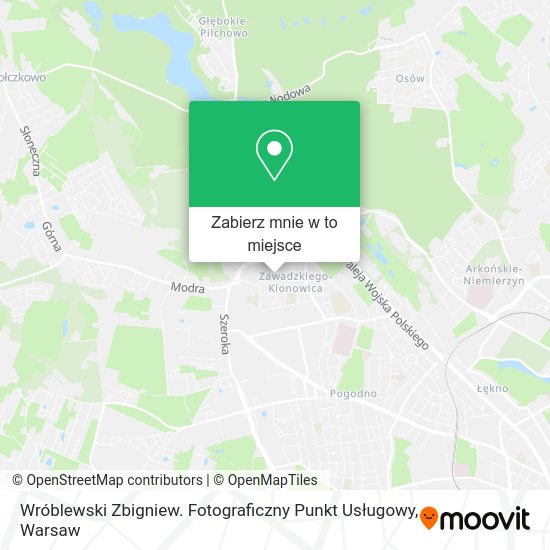 Mapa Wróblewski Zbigniew. Fotograficzny Punkt Usługowy