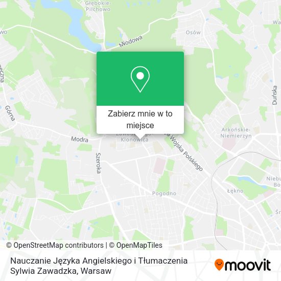 Mapa Nauczanie Języka Angielskiego i Tłumaczenia Sylwia Zawadzka