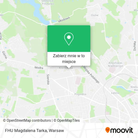 Mapa FHU Magdalena Tarka