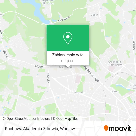 Mapa Ruchowa Akademia Zdrowia