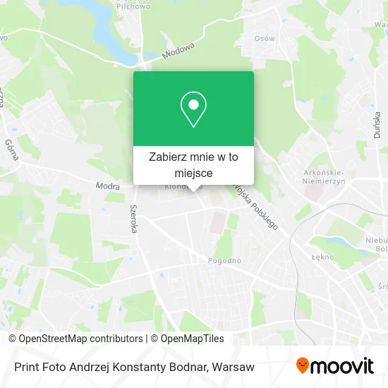 Mapa Print Foto Andrzej Konstanty Bodnar