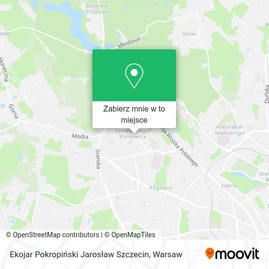 Mapa Ekojar Pokropiński Jarosław Szczecin