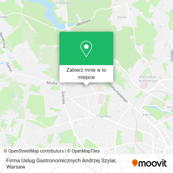 Mapa Firma Usług Gastronomicznych Andrzej Szylar