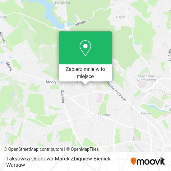 Mapa Taksowka Osobowa Marek Zbigniew Bieniek