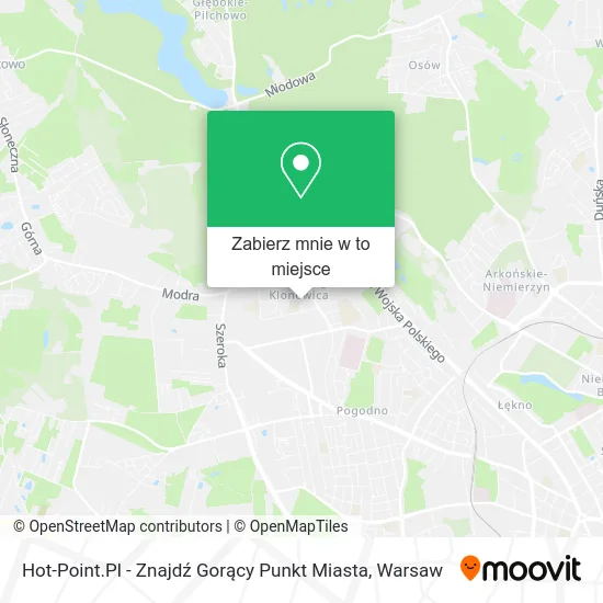 Mapa Hot-Point.Pl - Znajdź Gorący Punkt Miasta