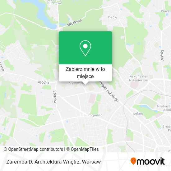 Mapa Zaremba D. Archtektura Wnętrz