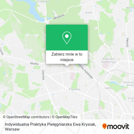 Mapa Indywidualna Praktyka Pielęgniarska Ewa Krysiak